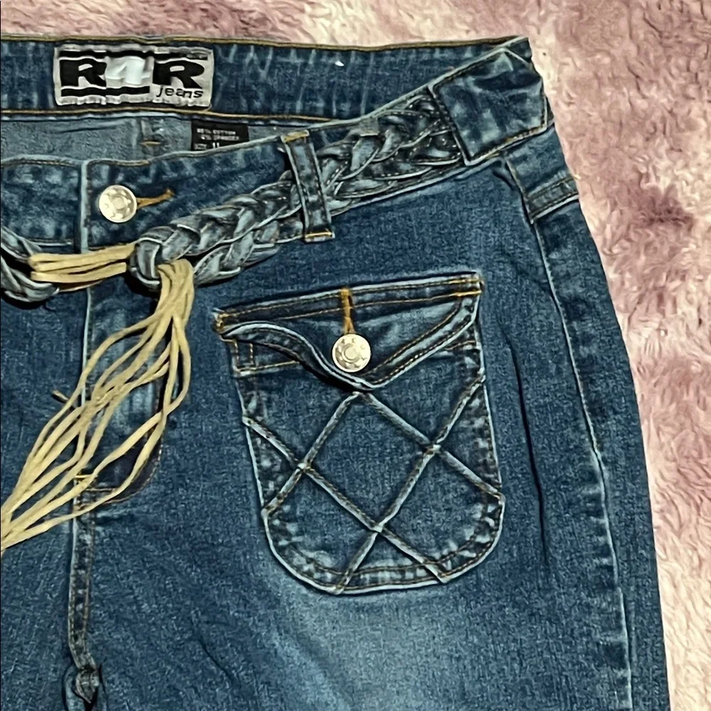 Y2K Rave R4R Low Rise Jeans - Picture 7 of 16